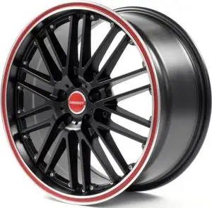 Borbet CW2 farba: black red line 8.5x18 5x114.3 ET40