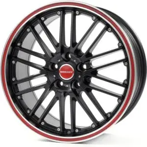 Borbet CW2 farba: black red line 8.5x18 5x114.3 ET40